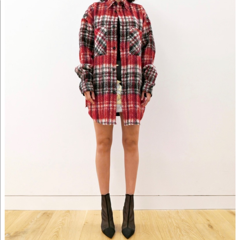 Faith Connexion Lace Tweed Overshirt